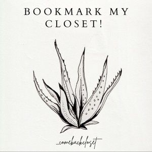 BOOKMARK my closet!